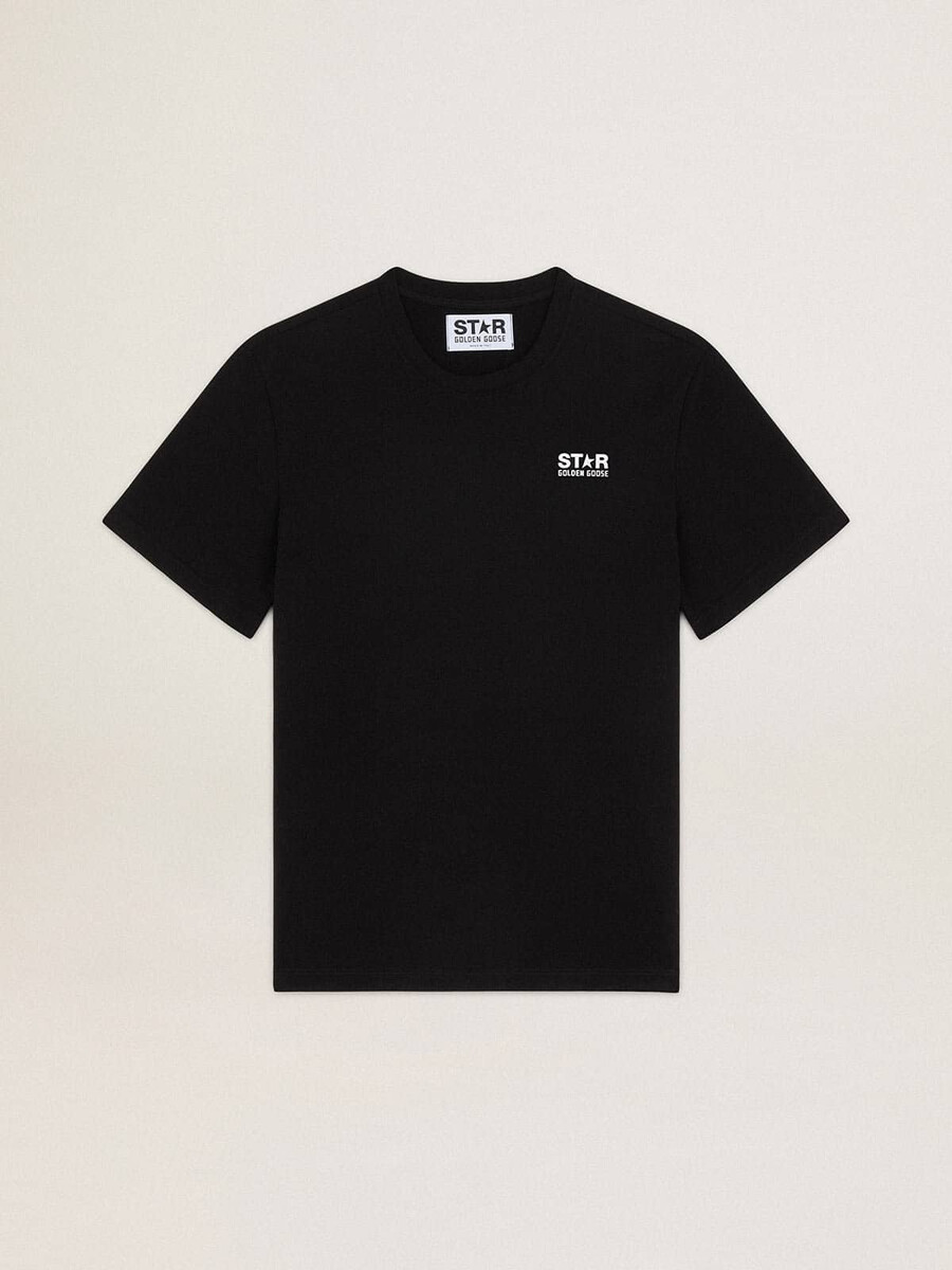 t-shirt uit de black star collection met contrasterend wit logo en ster.