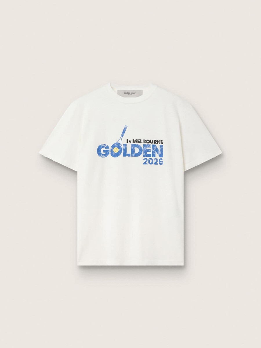 dames t-shirt van ltd met tennis-thema en opdruk i love melbourne.