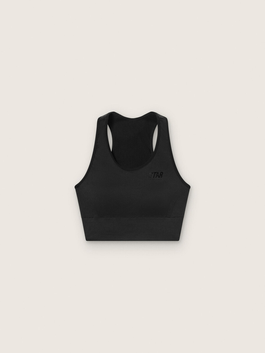 zwarte sportbeha voor dames