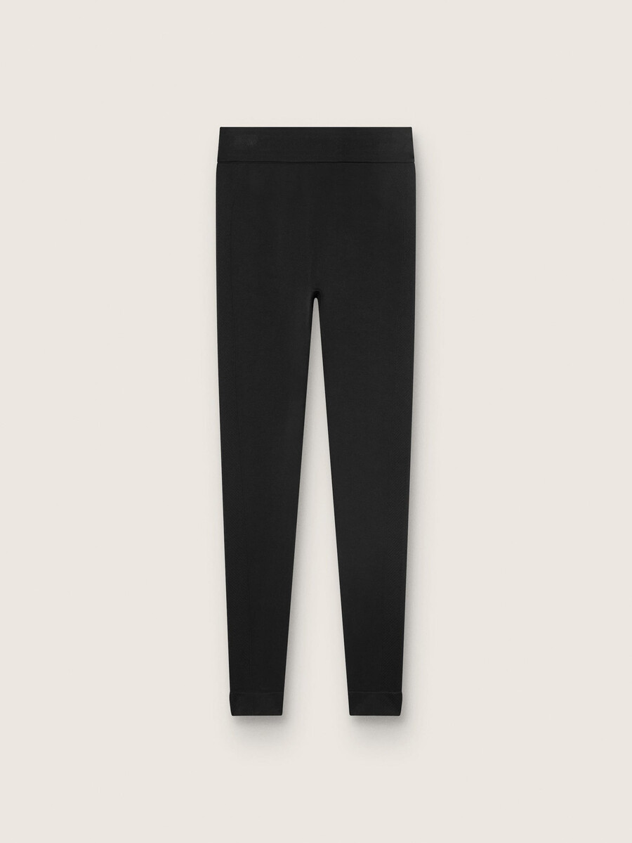 zwarte sportlegging met hoge taille voor dames