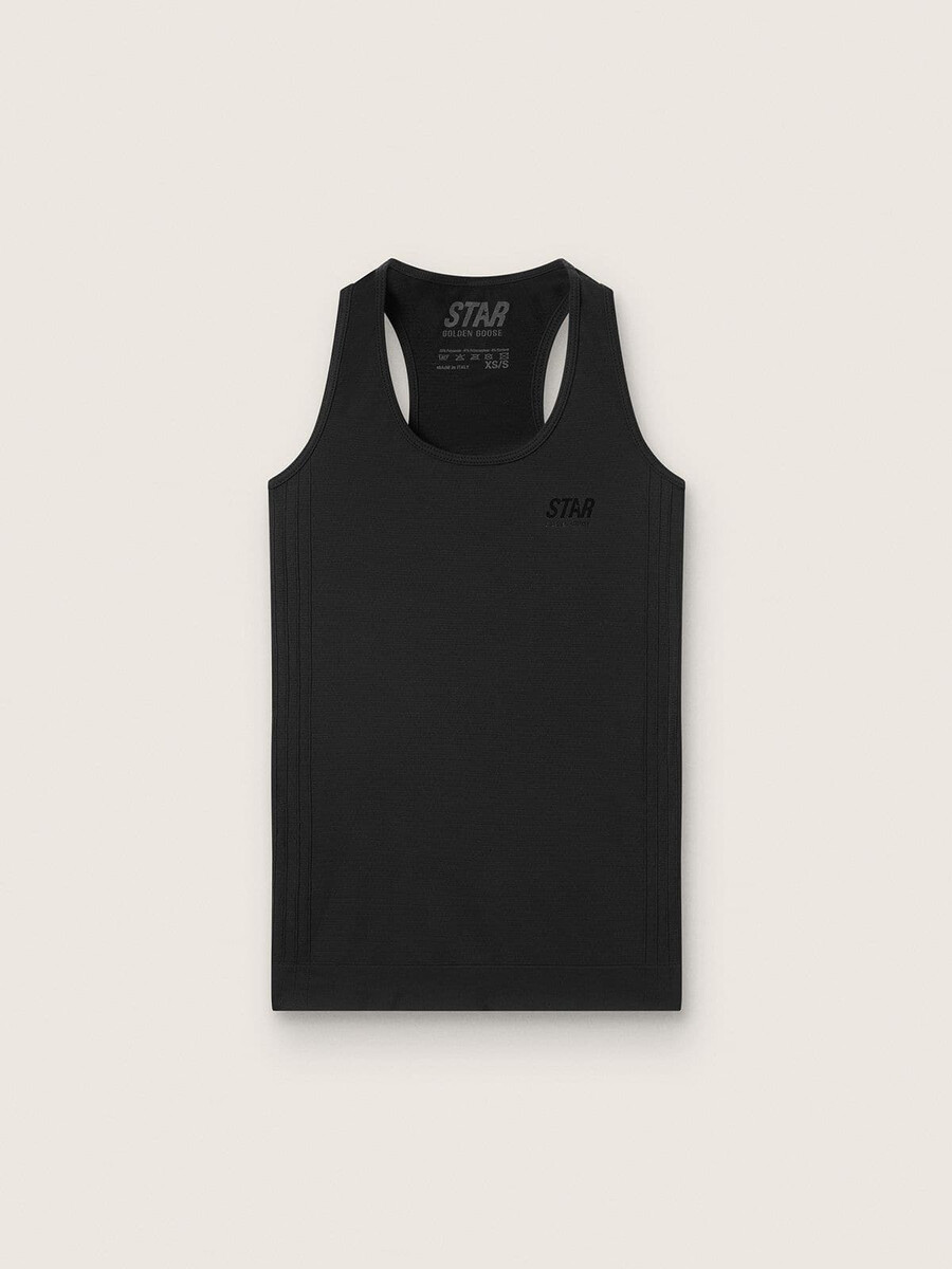 dames zwarte sport tanktop
