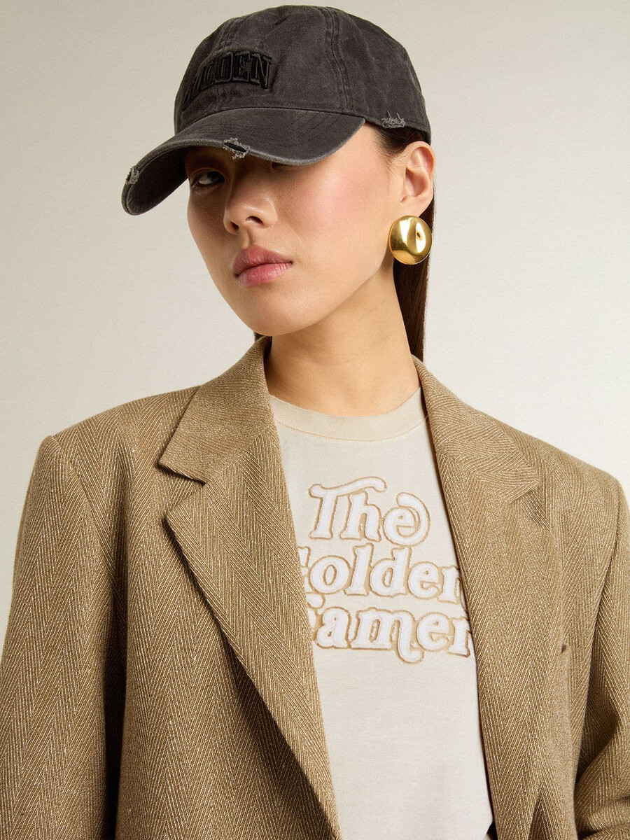 wit dames-t-shirt met print op de voorkant