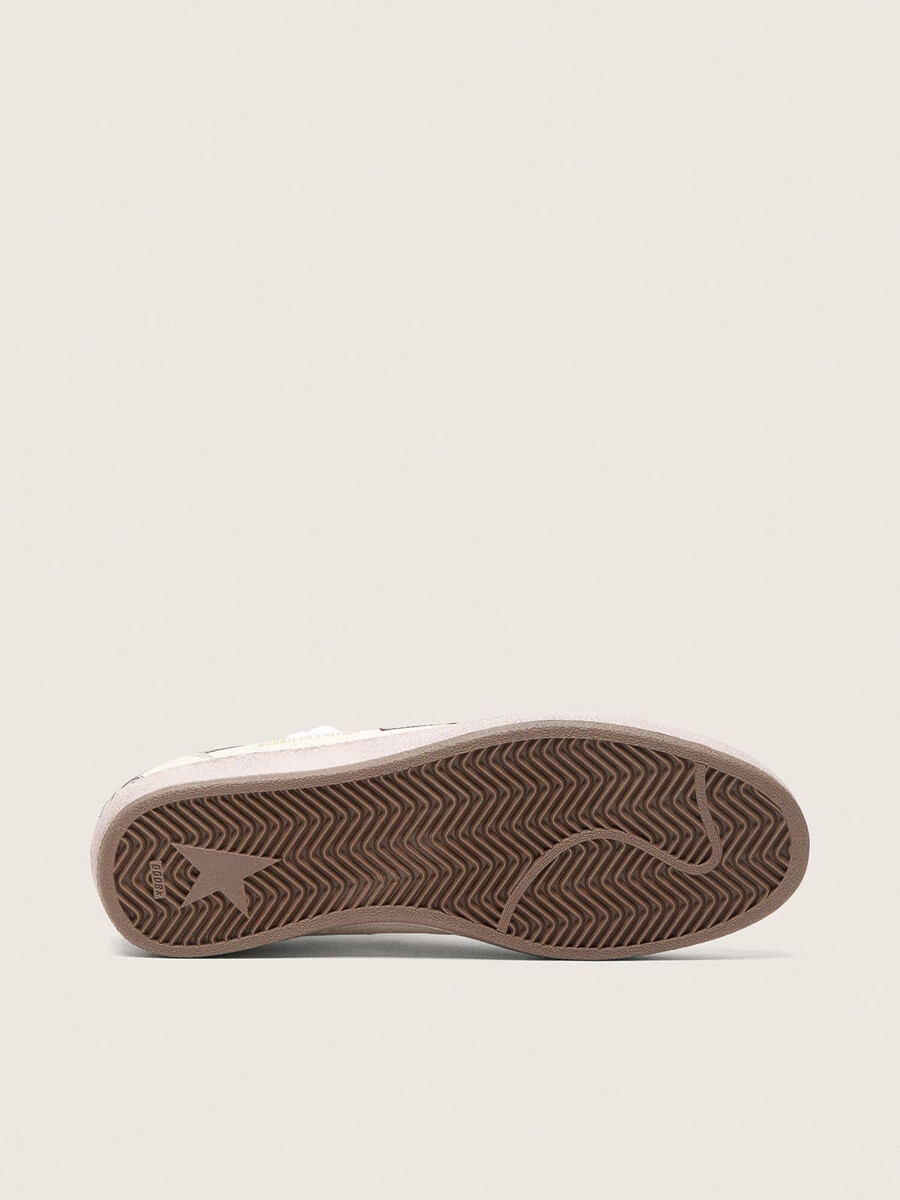 ball star ltd herenschoen van nappaleer met metallic biobased ster en inzetstukken.