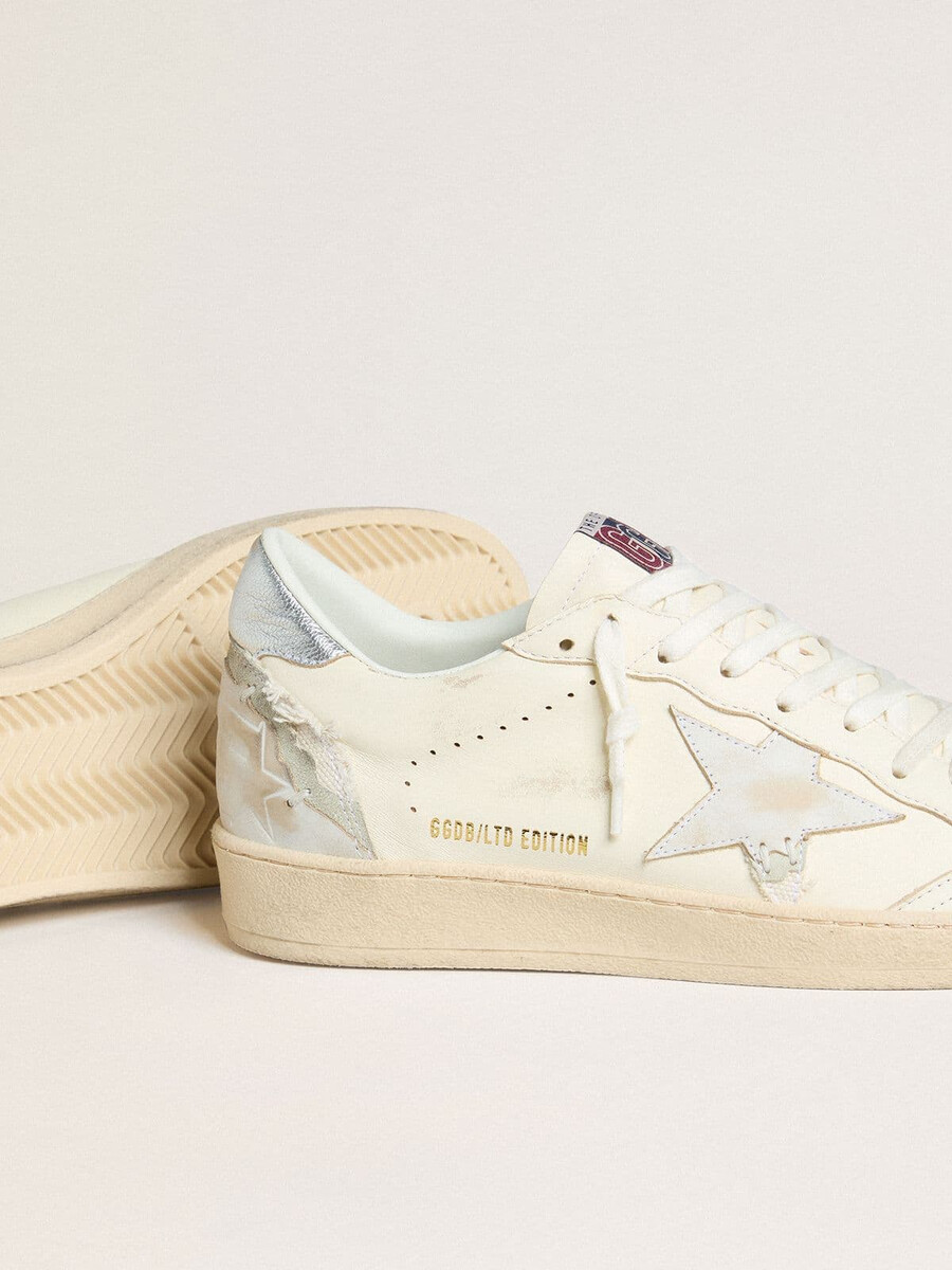 dames ball star ltd met patchwork ster en metallic leren hielstuk.