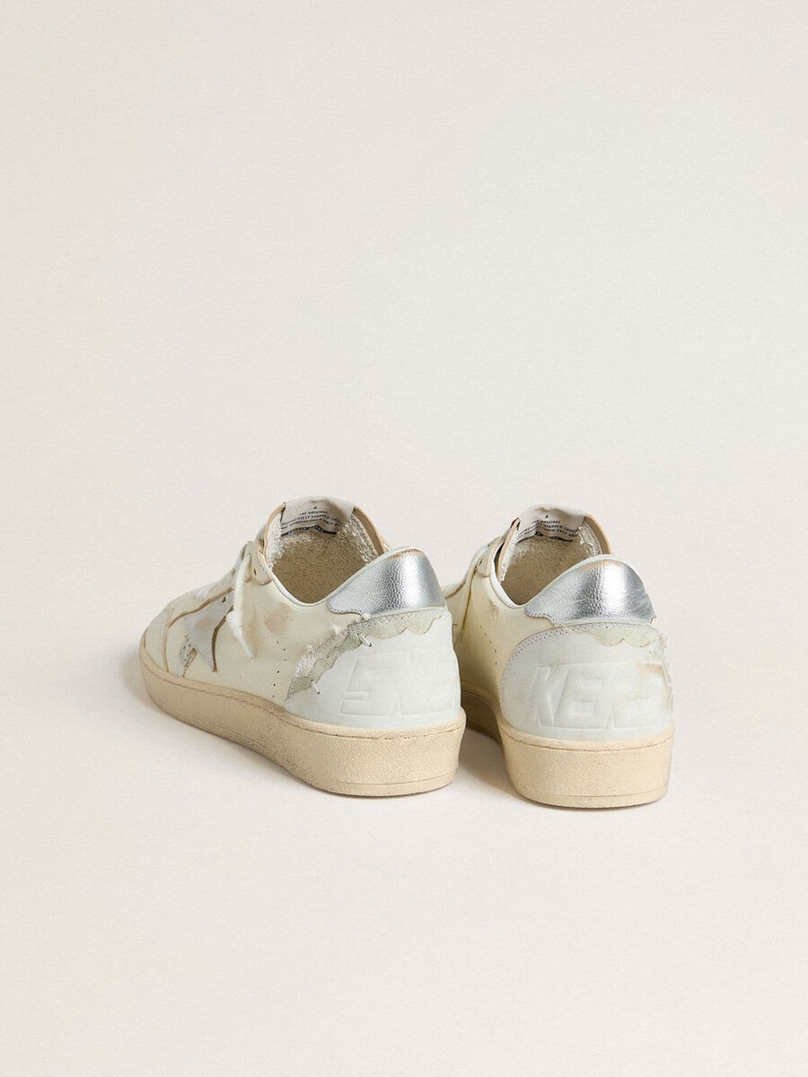 dames ball star ltd met patchwork ster en metallic leren hielstuk.