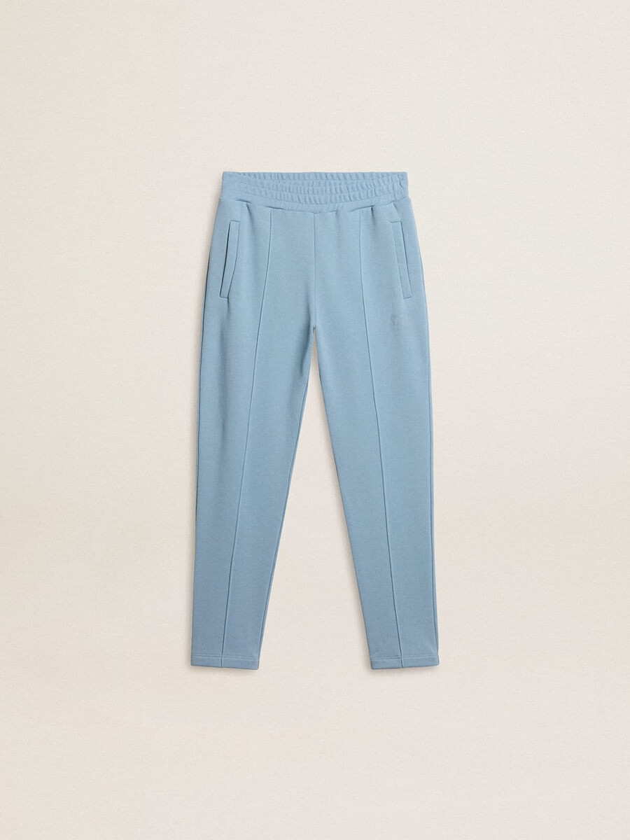 lichtblauwe joggingbroek met print voor jongens