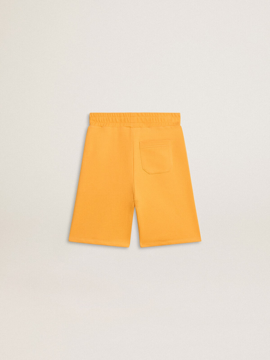 mosterdgele korte broek voor jongens