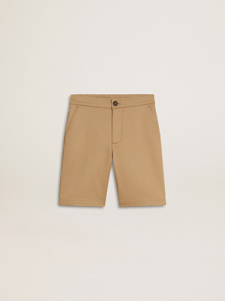 jongensshorts van beige katoen