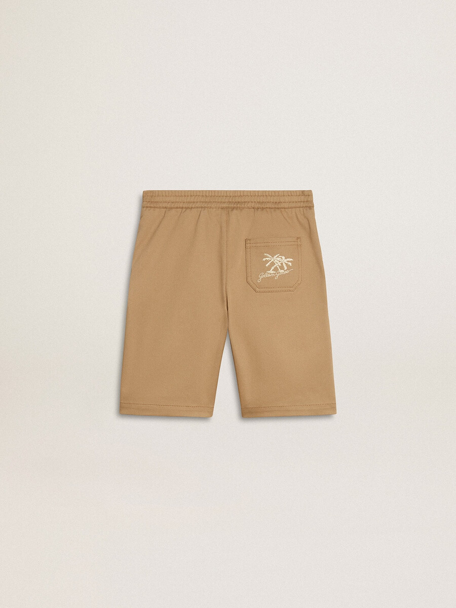 jongensshorts van beige katoen