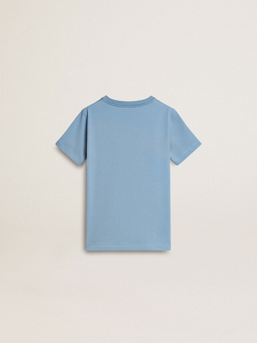 lichtblauw t-shirt voor jongens met print