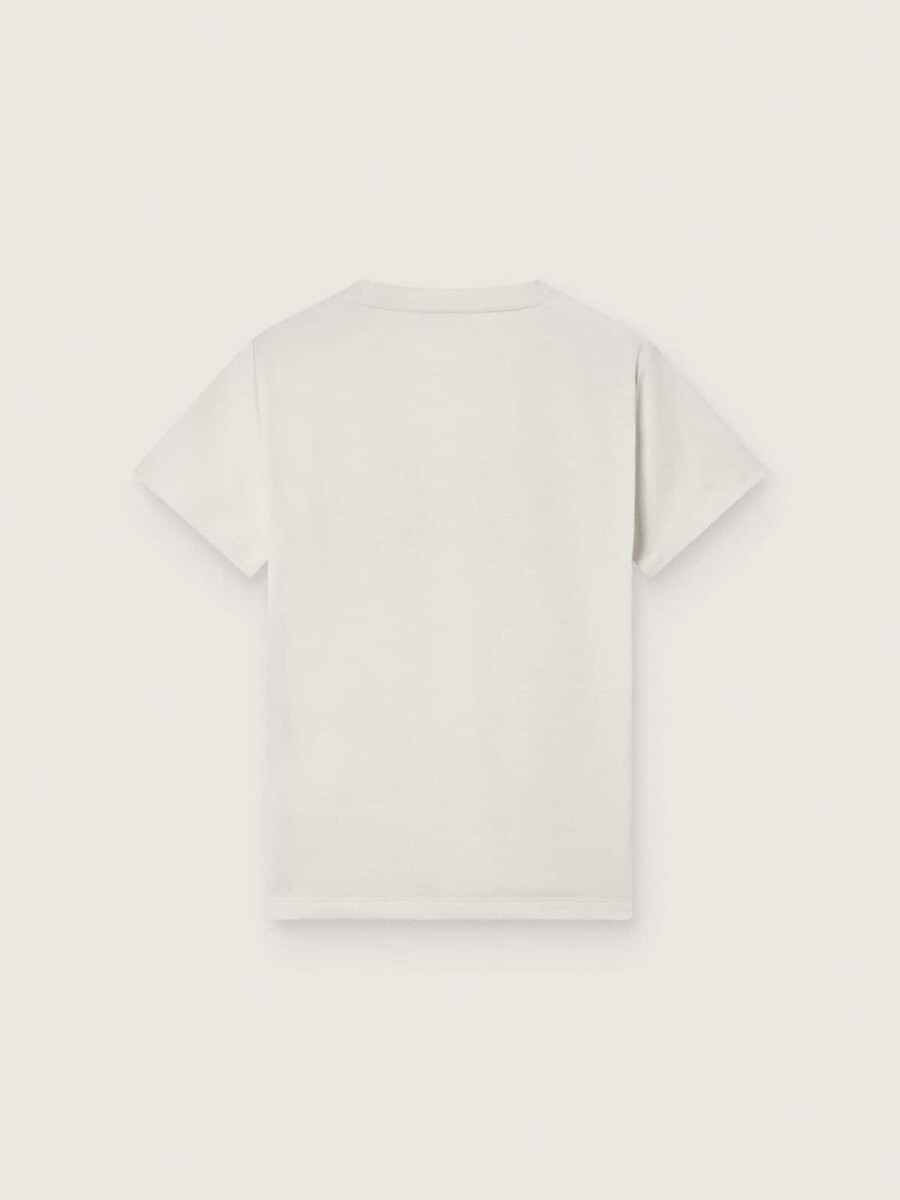 journey jongens t-shirt van wit katoenen jersey met logo