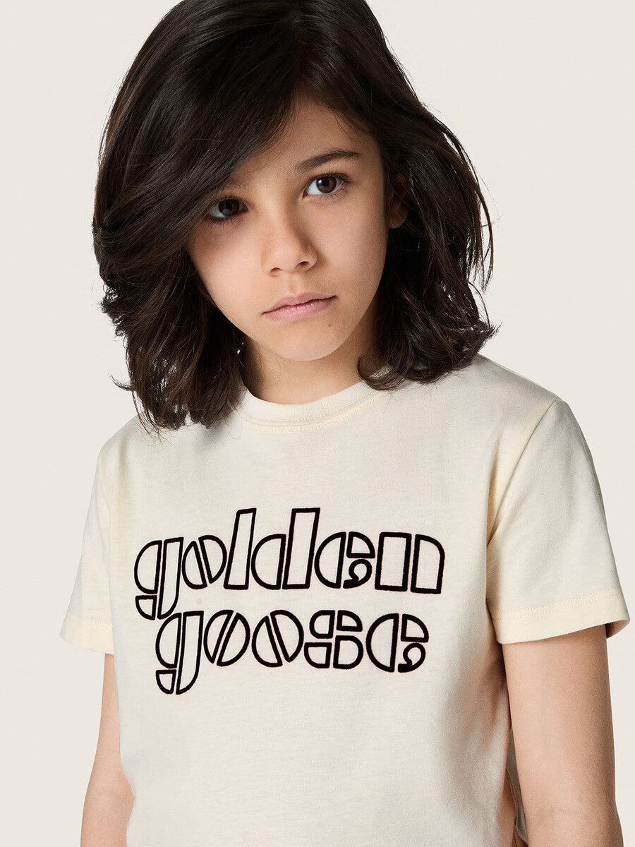 journey jongens t-shirt van wit katoenen jersey met logo