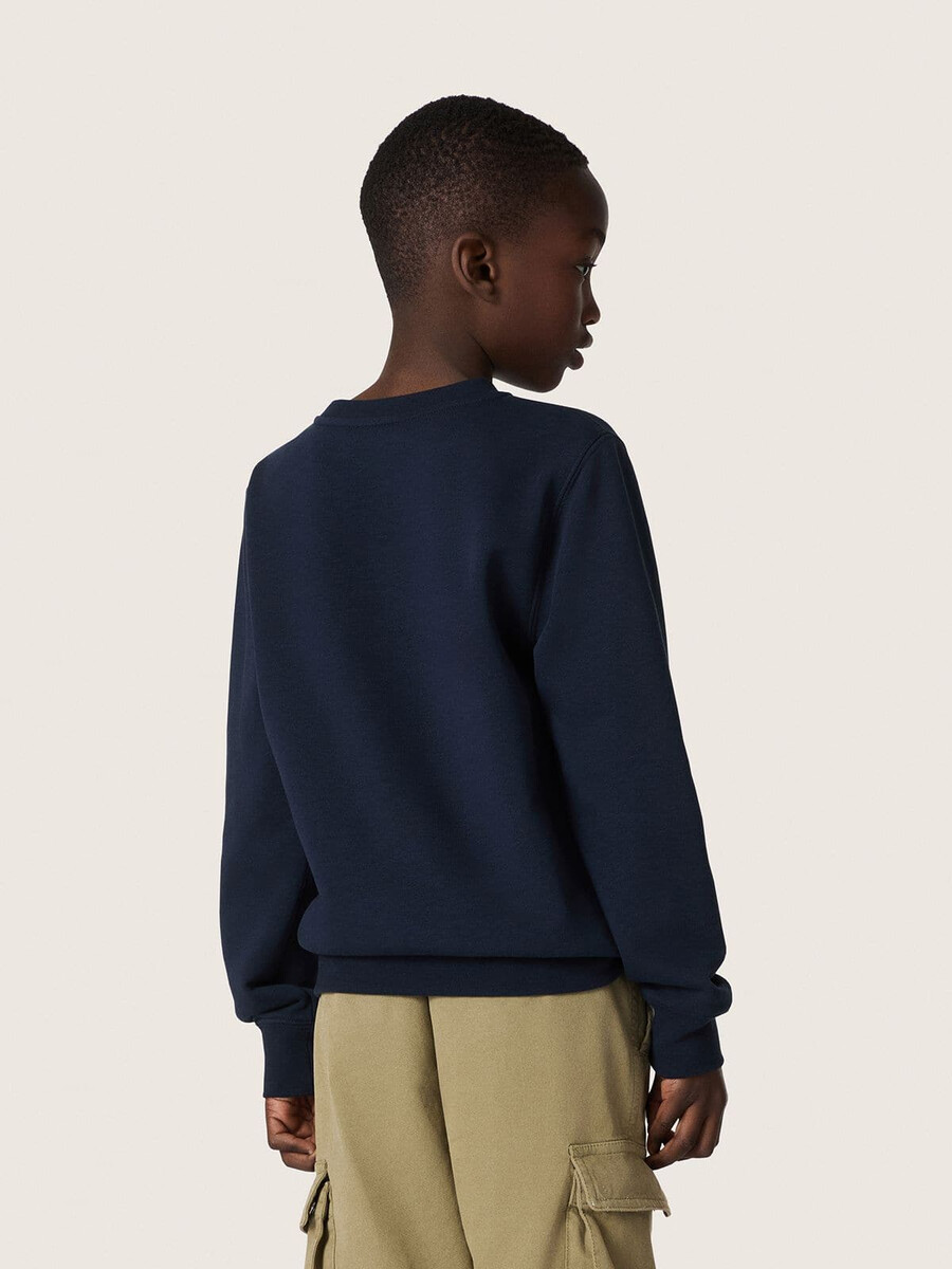 journey jongenssweatshirt in blauwe katoenmix met een contrasterend logo.
