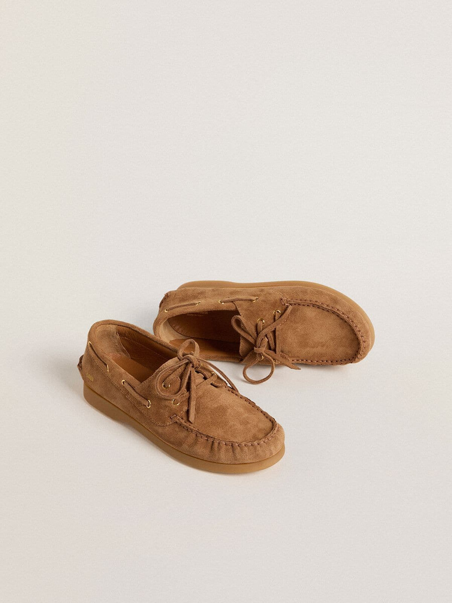 junior cruise loafer in lichtbruin suède