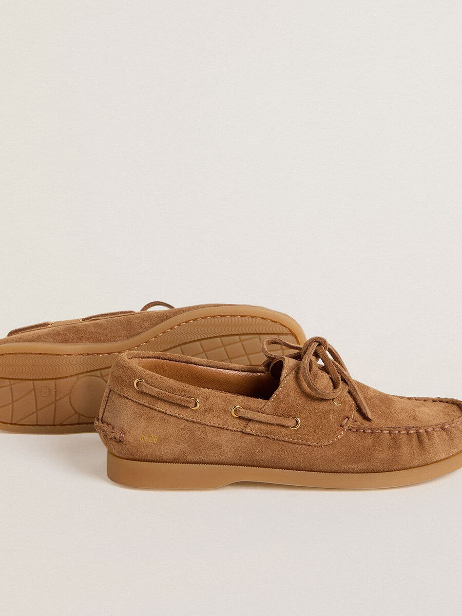 junior cruise loafer in lichtbruin suède