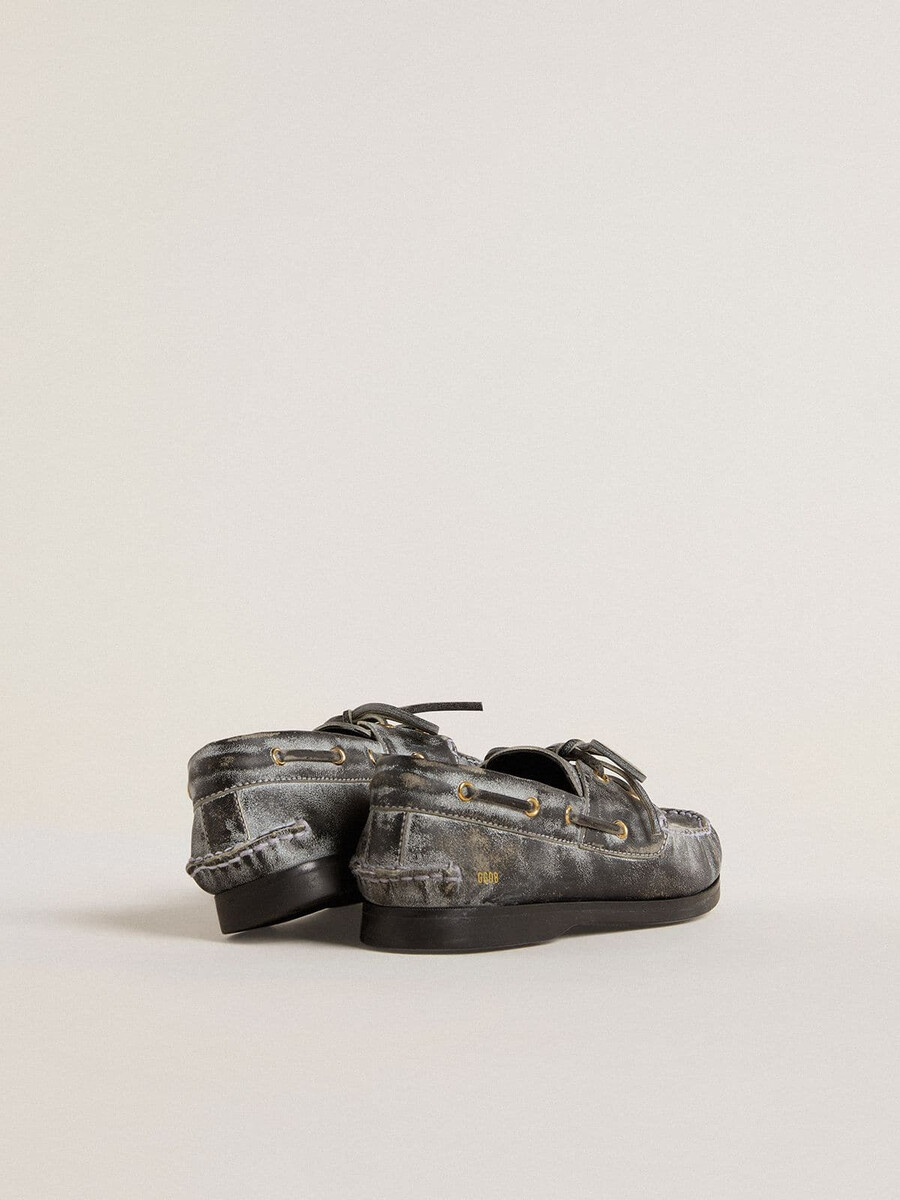 young cruise loafers in zwart verweerd leer