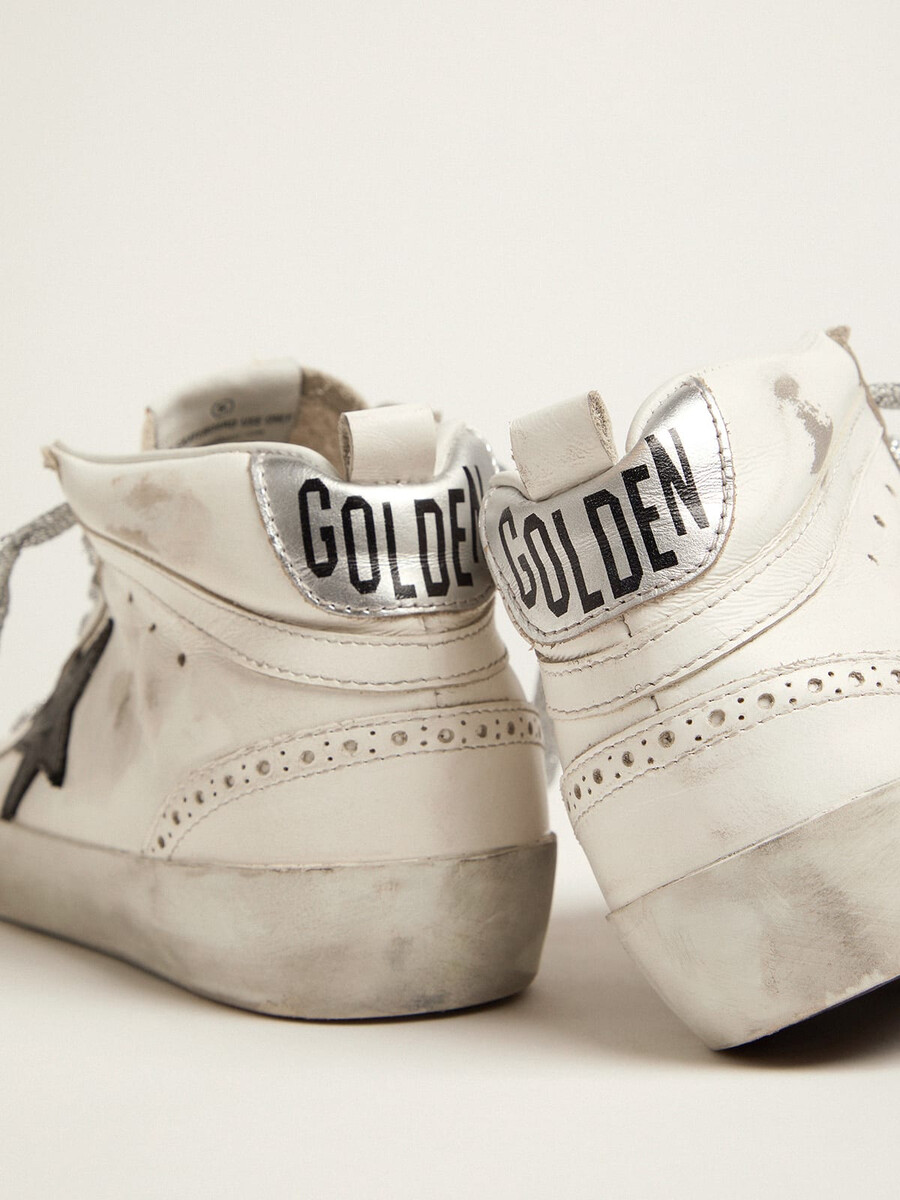 dames mid star met gelamineerd hielstuk en glitterveters