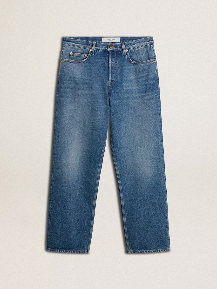 blauwe lichtblauwe losse jeans
