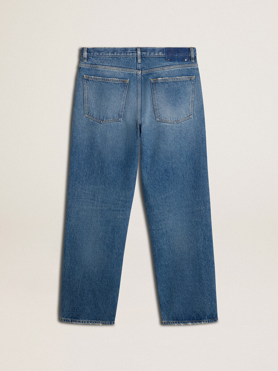 blauwe lichtblauwe losse jeans