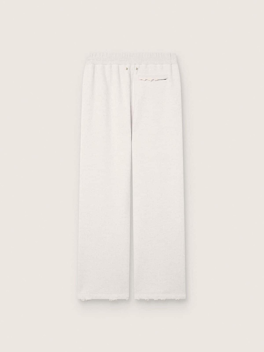 star unisex joggingbroek van grijs gemêleerd fleece