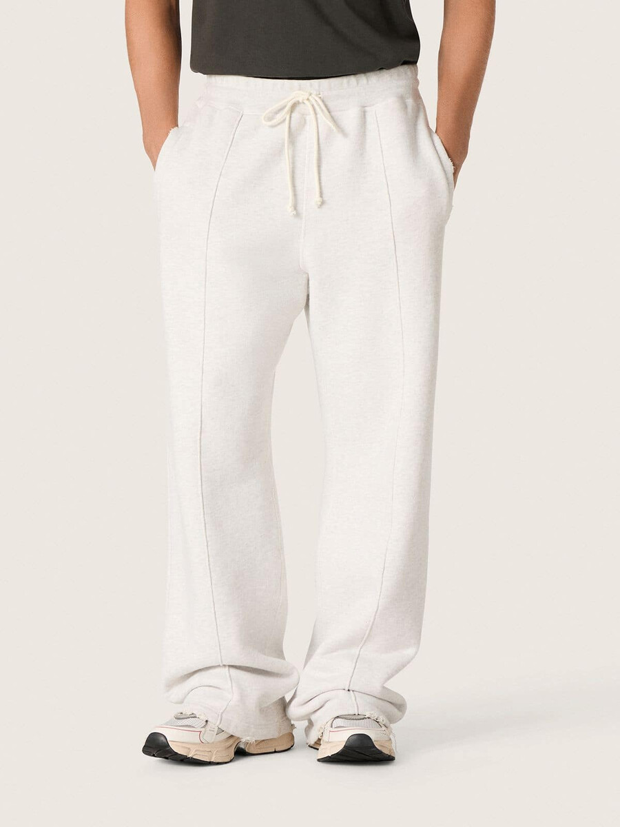 star unisex joggingbroek van grijs gemêleerd fleece