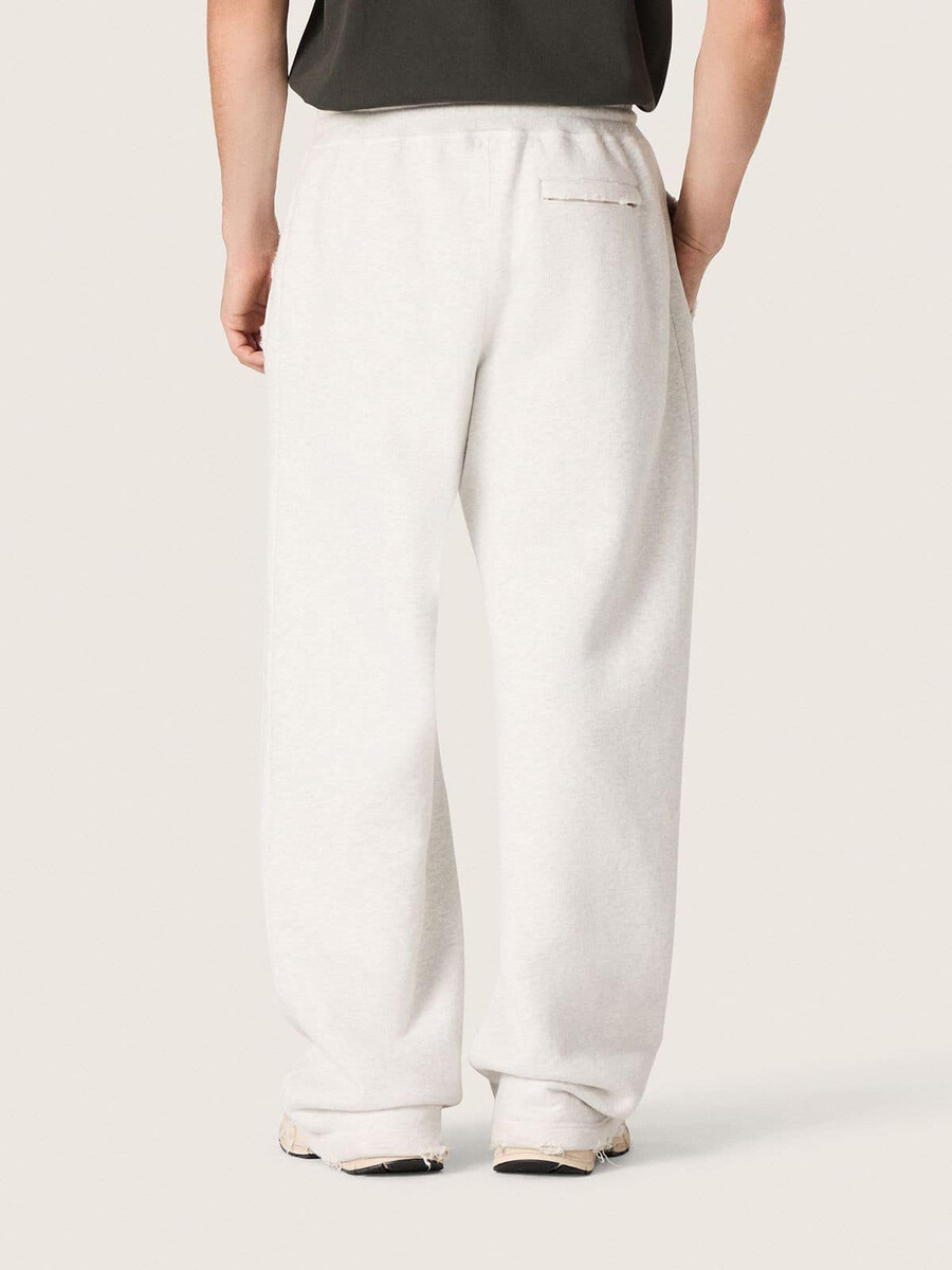 star unisex joggingbroek van grijs gemêleerd fleece