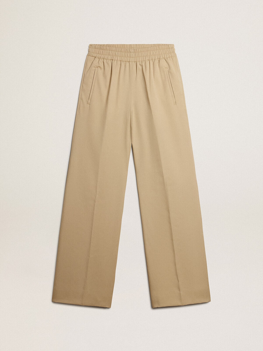 dames joggingbroek in zandkleur