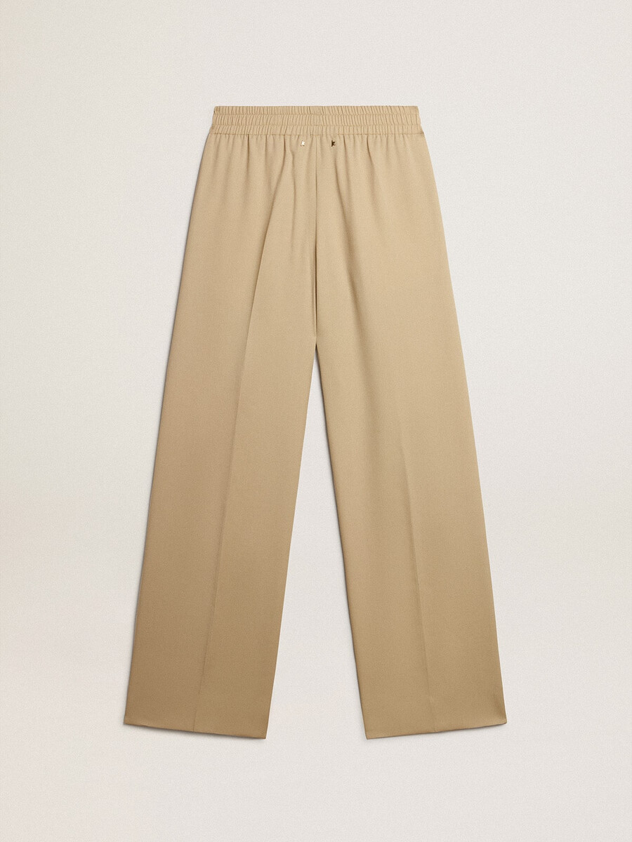 dames joggingbroek in zandkleur