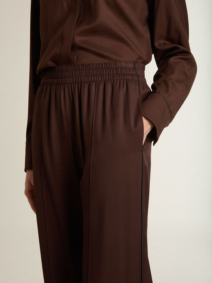 bruine joggingbroek voor dames
