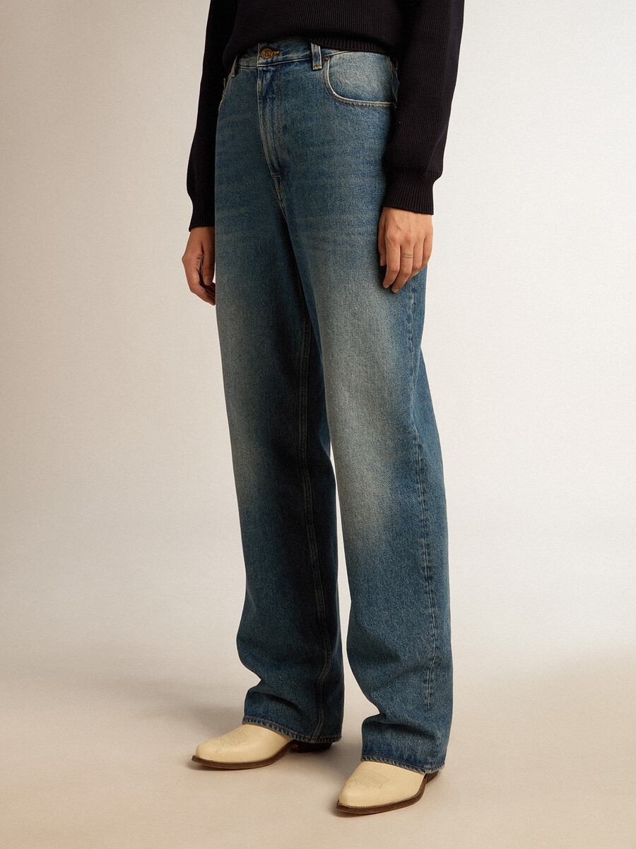 damesjeans met een medium wassing