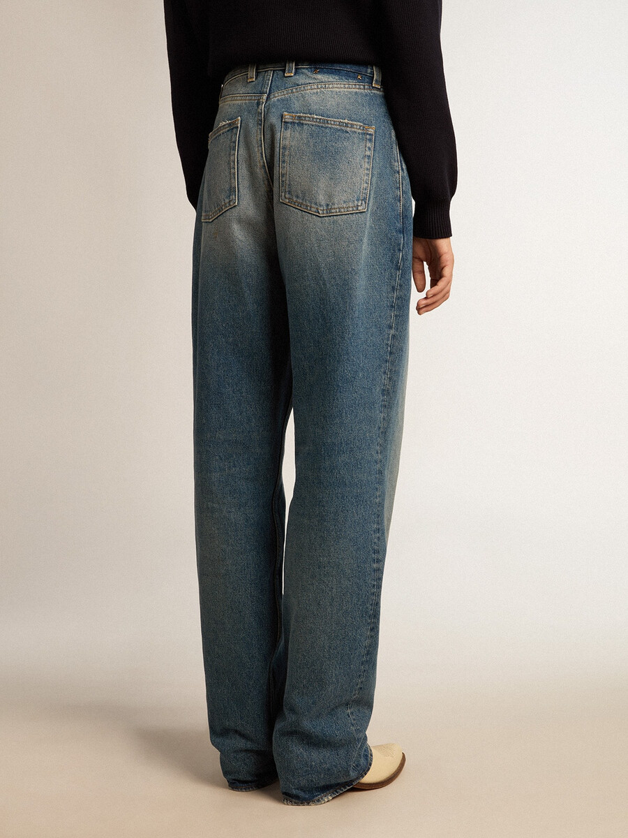 damesjeans met een medium wassing