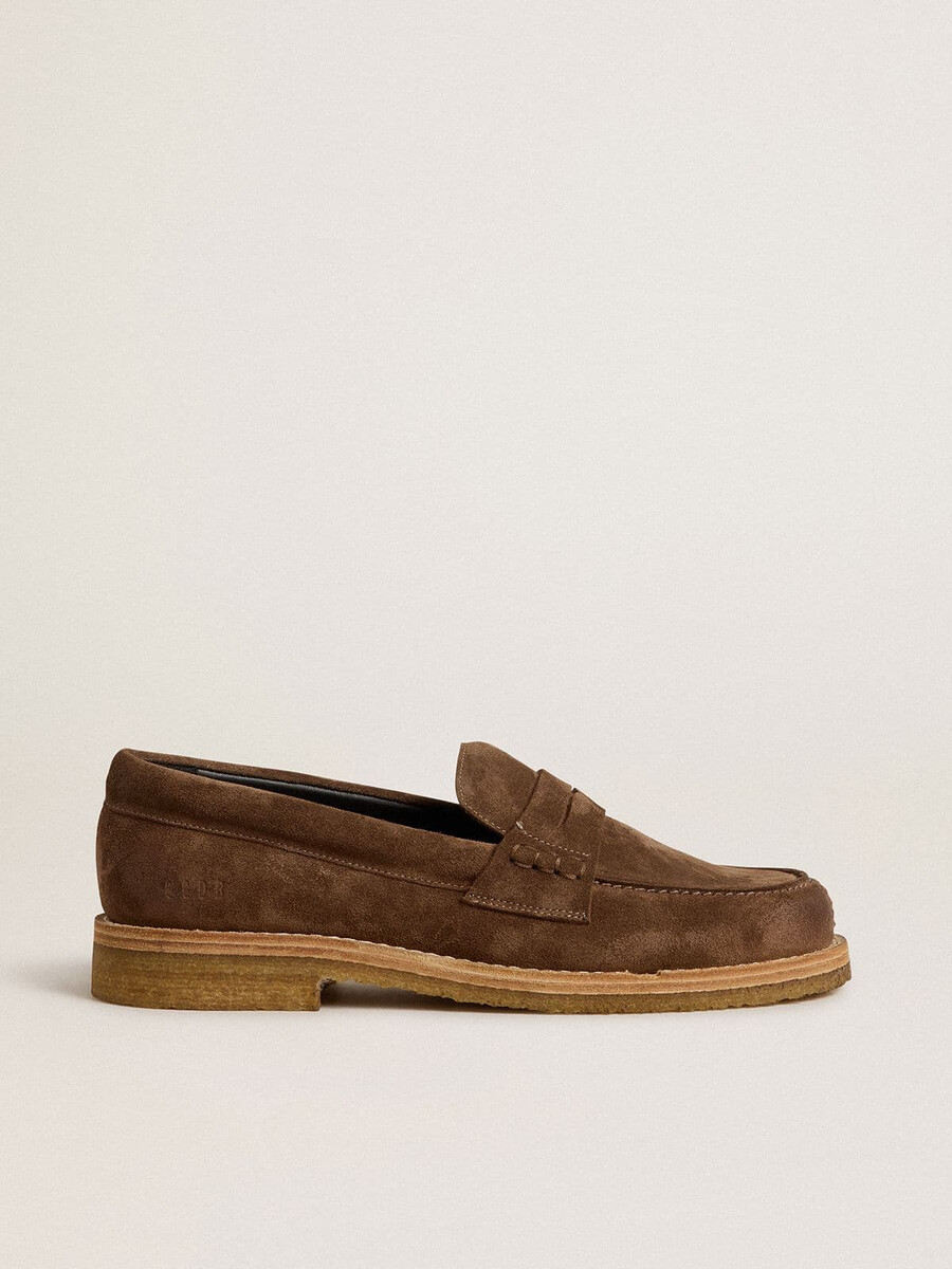 dames jerry loafer van duifgrijs suède