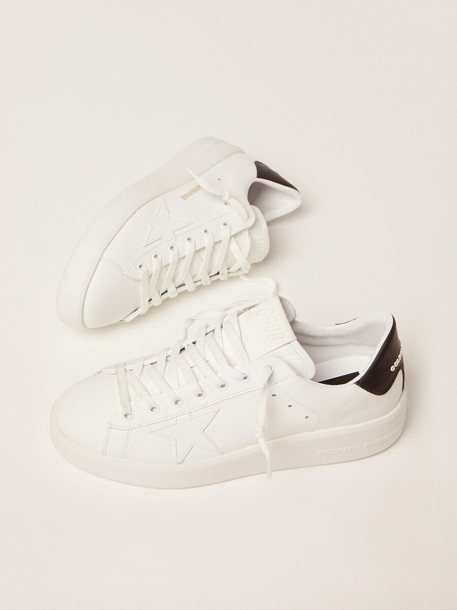 dames purestar met zwart hielstuk