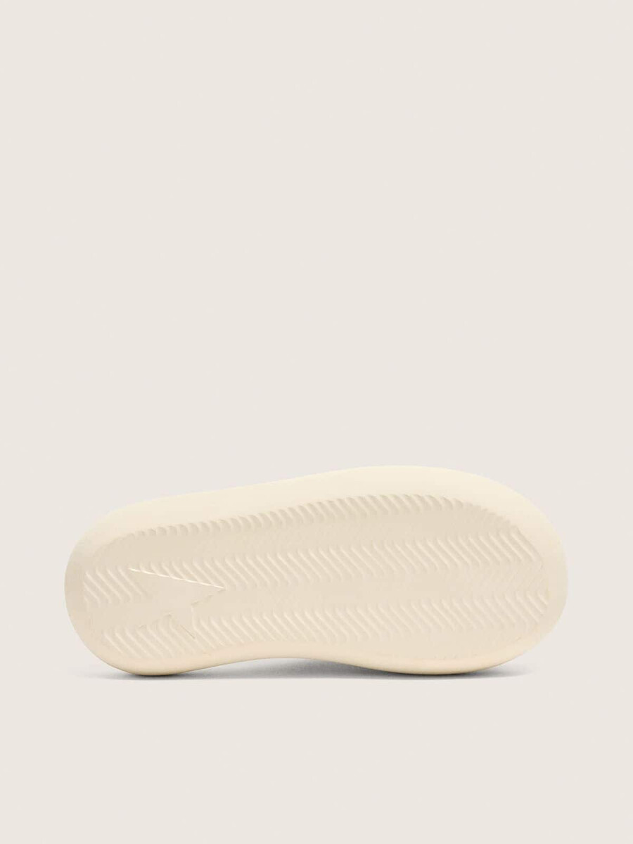 space-star slippers voor heren in wit leer