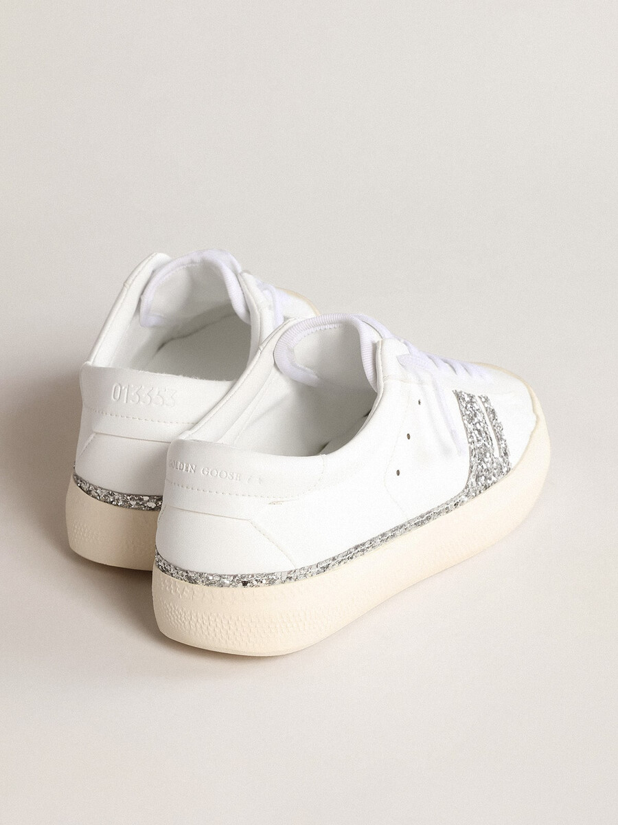 zilveren glitter sneakers yatay model 1b