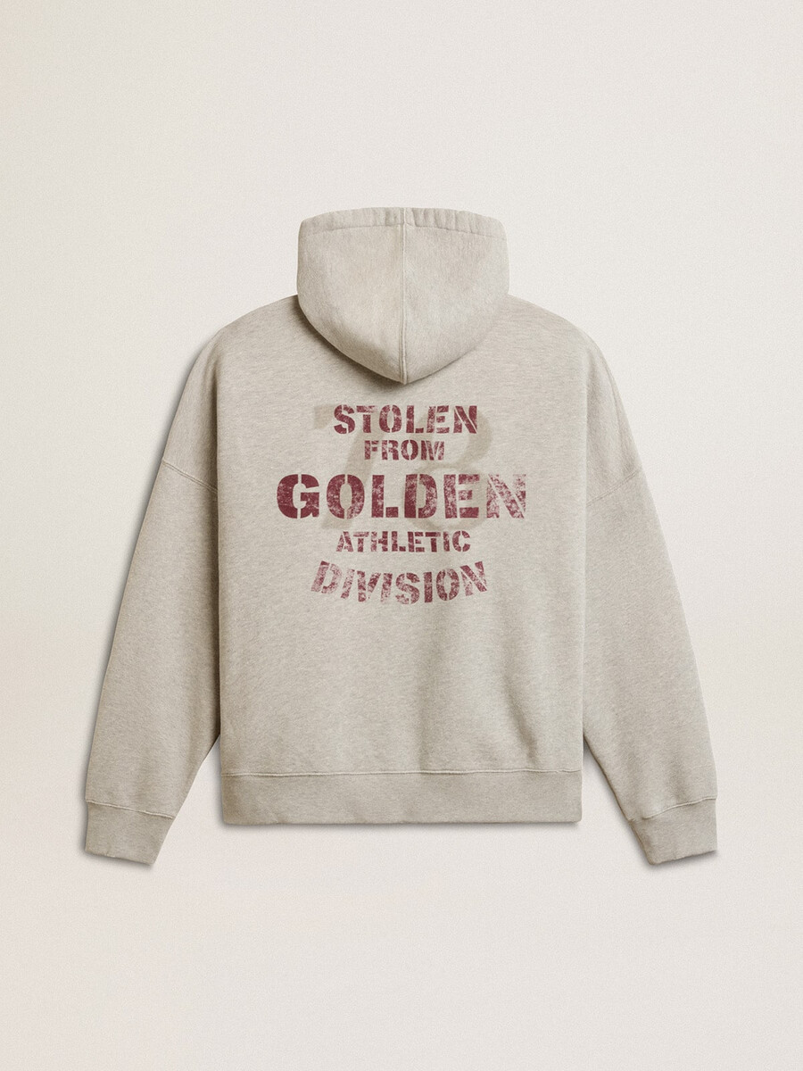 unisex katoenen hoodie met print op de achterkant