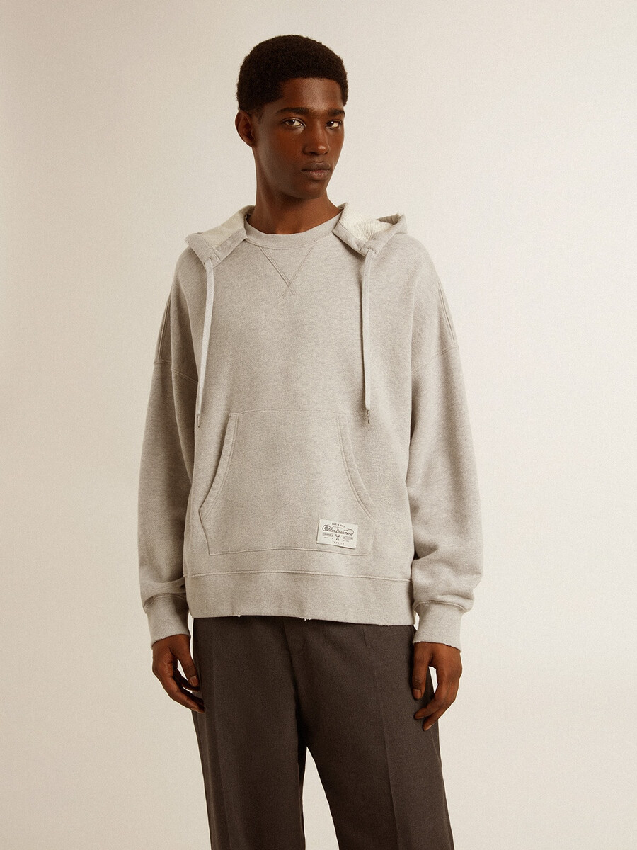 unisex katoenen hoodie met print op de achterkant