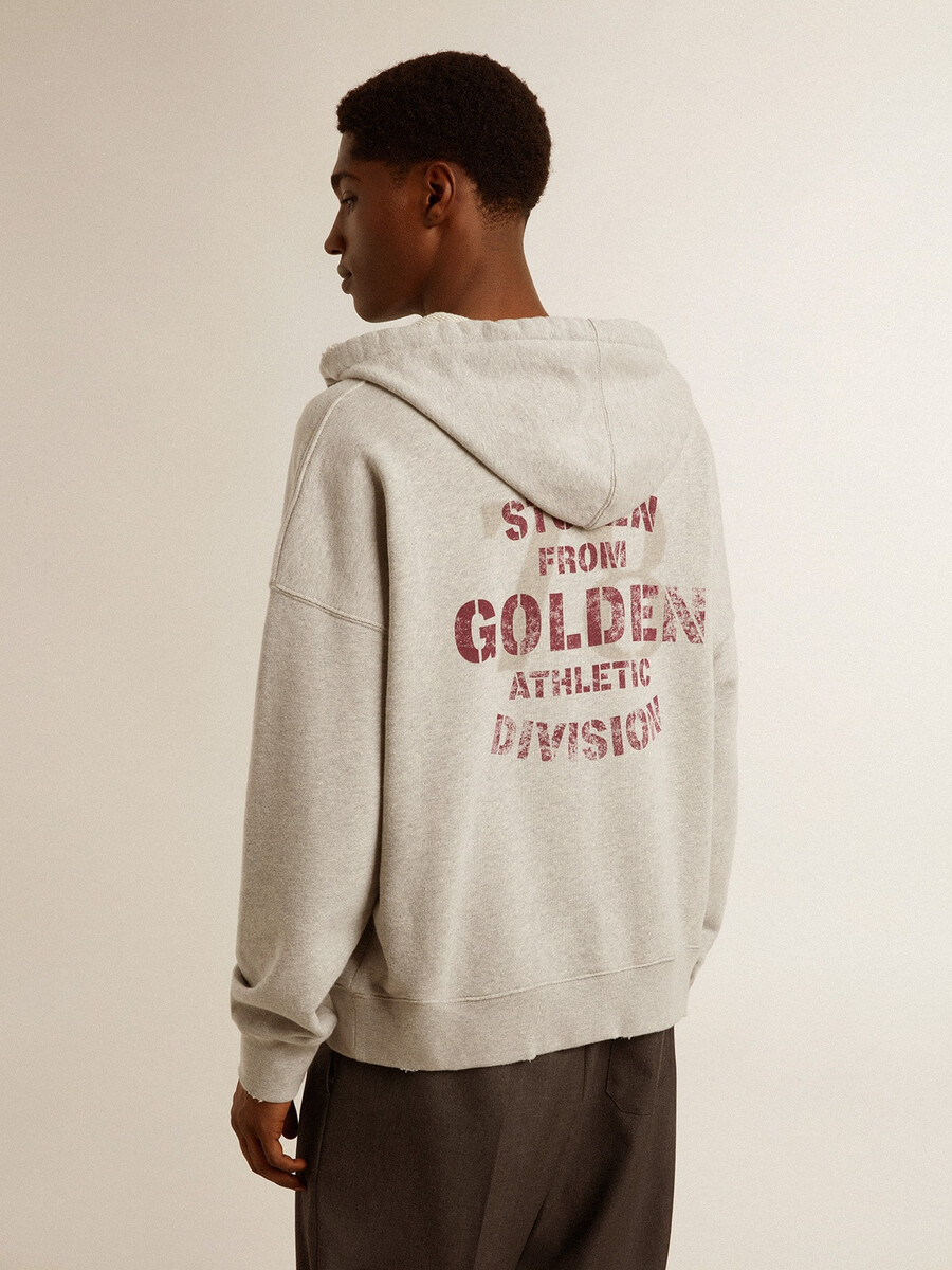 unisex katoenen hoodie met print op de achterkant