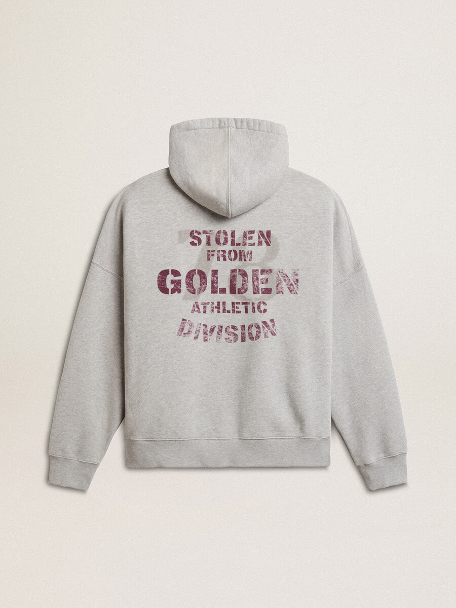 unisex katoenen hoodie met print op de achterkant